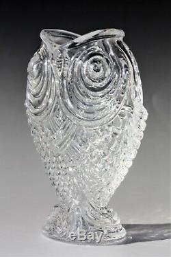 Rare vase Koï en cristal de Baccarat design Emile Gallé fin XIXème, Art