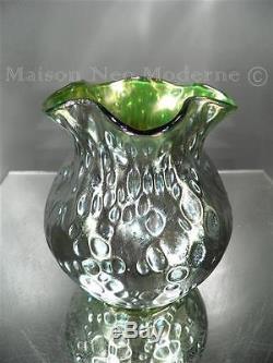 1890/1900 Loetz Bohême Petit Vase En Verre Irisé Art Nouveau