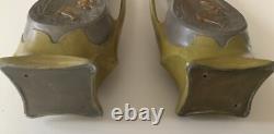 2 Vases Art Nouveau Jean Garnier Taille 37cm