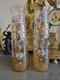 ART NOUVEAU, PAIRE DE VASES VERRE ÉMAILLÉ. Legras, Daum, Nancy, Lalique