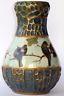 AUSTRIA AMPHORA TURN-TEPLITZ VASE ART NOUVEAU Ca 1900 LUSTRE METAL OISEAUX BIRDS