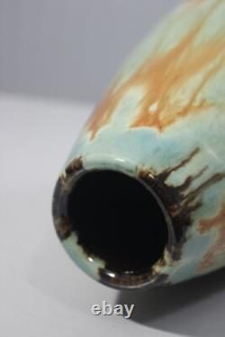 Alfred Brua ESAD Strasbourg vase grès à glaçures circa 1930 Art Nouveau Alsace