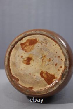 Alfred Brua ESAD Strasbourg vase grès à glaçures circa 1930 Art Nouveau Alsace