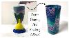 Amazing Layers In A Fluid Painted Vase A Durable Vase Without Resin