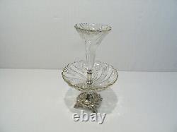 Ancien Centre De Table Coupe Vase Cornet Tulipier Surtout De Table Art Nouveau