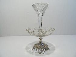 Ancien Centre De Table Coupe Vase Cornet Tulipier Surtout De Table Art Nouveau