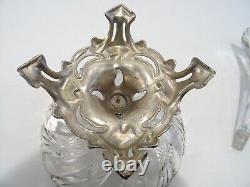 Ancien Centre De Table Coupe Vase Cornet Tulipier Surtout De Table Art Nouveau