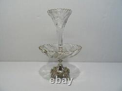 Ancien Centre De Table Coupe Vase Cornet Tulipier Surtout De Table Art Nouveau