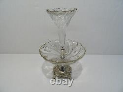 Ancien Centre De Table Coupe Vase Cornet Tulipier Surtout De Table Art Nouveau