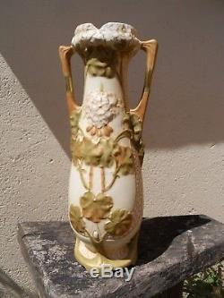Ancien Grand vase Royal Dux fin XIXème début XXe époque Art nouveau