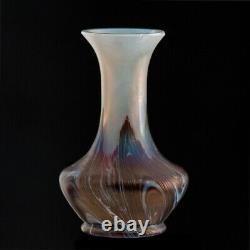Ancien Vase 11c Wilhelm Kralik Verre Irisé de Bohême Art Nouveau Jugendstil 1900