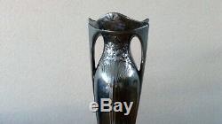 Ancien Vase Art Nouveau Christofle Gallia Métal Argenté Jugendstil 1900