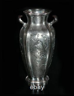 Ancien Vase Art Nouveau Diane Chasseresse Christofle