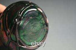 Ancien Vase Art Nouveau Pallme Konig Verre Irisé Circa 1900