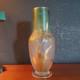 Ancien Vase MONTJOYE verre émaillé effet givré ART-NOUVEAU LEGRAS