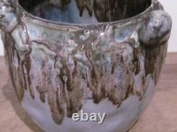 Ancien grès art nouveau Denbac vase cache pot