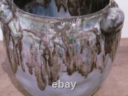 Ancien grès art nouveau Denbac vase cache pot