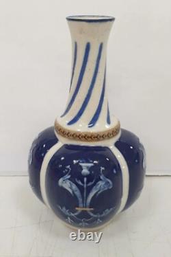 Ancien soliflore vase gres henri amirault parthenay art deco nouveau 1900