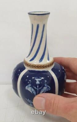 Ancien soliflore vase gres henri amirault parthenay art deco nouveau 1900
