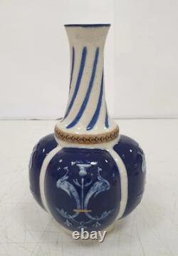 Ancien soliflore vase gres henri amirault parthenay art deco nouveau 1900