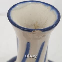 Ancien soliflore vase gres henri amirault parthenay art deco nouveau 1900