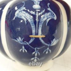 Ancien soliflore vase gres henri amirault parthenay art deco nouveau 1900