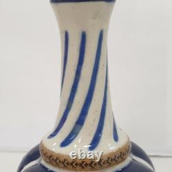 Ancien soliflore vase gres henri amirault parthenay art deco nouveau 1900