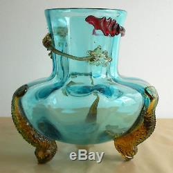 Ancien vase Art Nouveau japonisant Auguste Jean antique vase