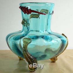 Ancien vase Art Nouveau japonisant Auguste Jean antique vase
