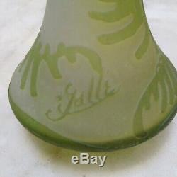 Ancien vase Gallé signature à l'étoile 1904-1906 Art Nouveau