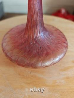 Ancien vase art nouveau Loetz verre irisé années 1900 intact