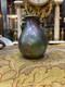 Ancien vase art nouveau ceramique faience irisée alfred rosselin fleur aquatique