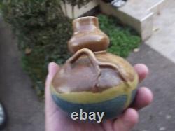 Ancien vase en grés émaillé céramique Eugéne LION (1867/1945) art nouveau signé