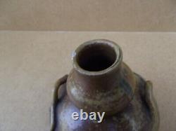 Ancien vase en grés émaillé céramique Eugéne LION (1867/1945) art nouveau signé