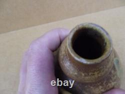 Ancien vase en grés émaillé céramique Eugéne LION (1867/1945) art nouveau signé