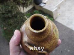 Ancien vase en grés émaillé céramique Eugéne LION (1867/1945) art nouveau signé