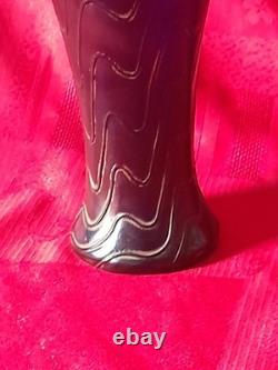 Ancien vase en verre irisé Pallme konig autriche époque art nouveau 1900