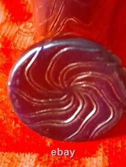 Ancien vase en verre irisé Pallme konig autriche époque art nouveau 1900