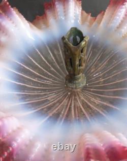 Ancien vase tulipier Centre de table Coupe art nouveau table center 1900 h 39cm