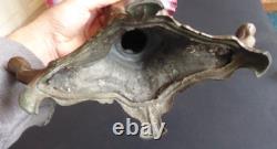 Ancien vase tulipier Centre de table Coupe art nouveau table center 1900 h 39cm