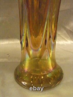 Ancienne Paire De Vases Irises Style Loetz Art Nouveau