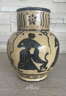 Andre Metthey(1871-1920) Vase En Gres, French Ceramic Art Nouveau Pottery
