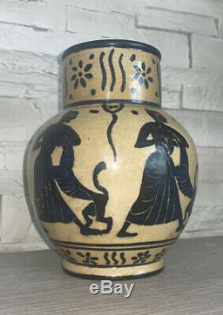 Andre Metthey(1871-1920) Vase En Gres, French Ceramic Art Nouveau Pottery