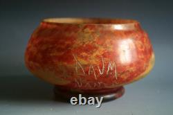 Antique Art Nouveau Daum Nancy Pate De Verre Vase