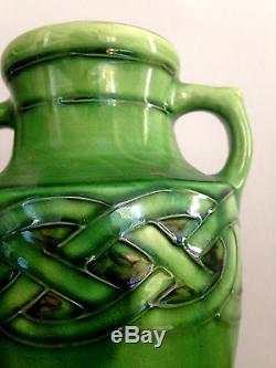 Antique Art Nouveau LIBERTY Majolic Celtic C H BRANNAM BARUMWARE Pottery Vase