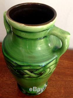 Antique Art Nouveau LIBERTY Majolic Celtic C H BRANNAM BARUMWARE Pottery Vase