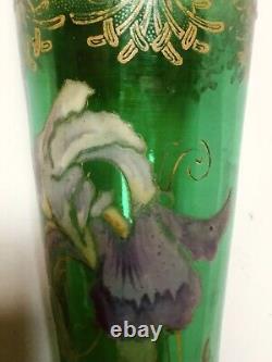 Antique Glass Vase /Verre Émaillé/Iris Ancien Legras / 1900/Verrerie/Art-nouveau