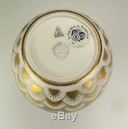Antique Sevres French Porcelain Hand Painted & Gilded Vase 1912 Art Nouveau