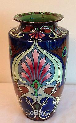 Antique Shelley Wileman Art Nouveau Intarsio Vase By Frederick Rhead