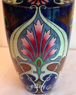 Antique Shelley Wileman Art Nouveau Intarsio Vase By Frederick Rhead